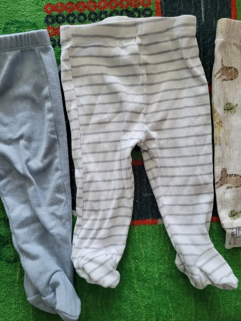 4 Pack Of  Baby Footed And Non Fo Pants Set - Brands Chickpea, Carters, Rabbit+B